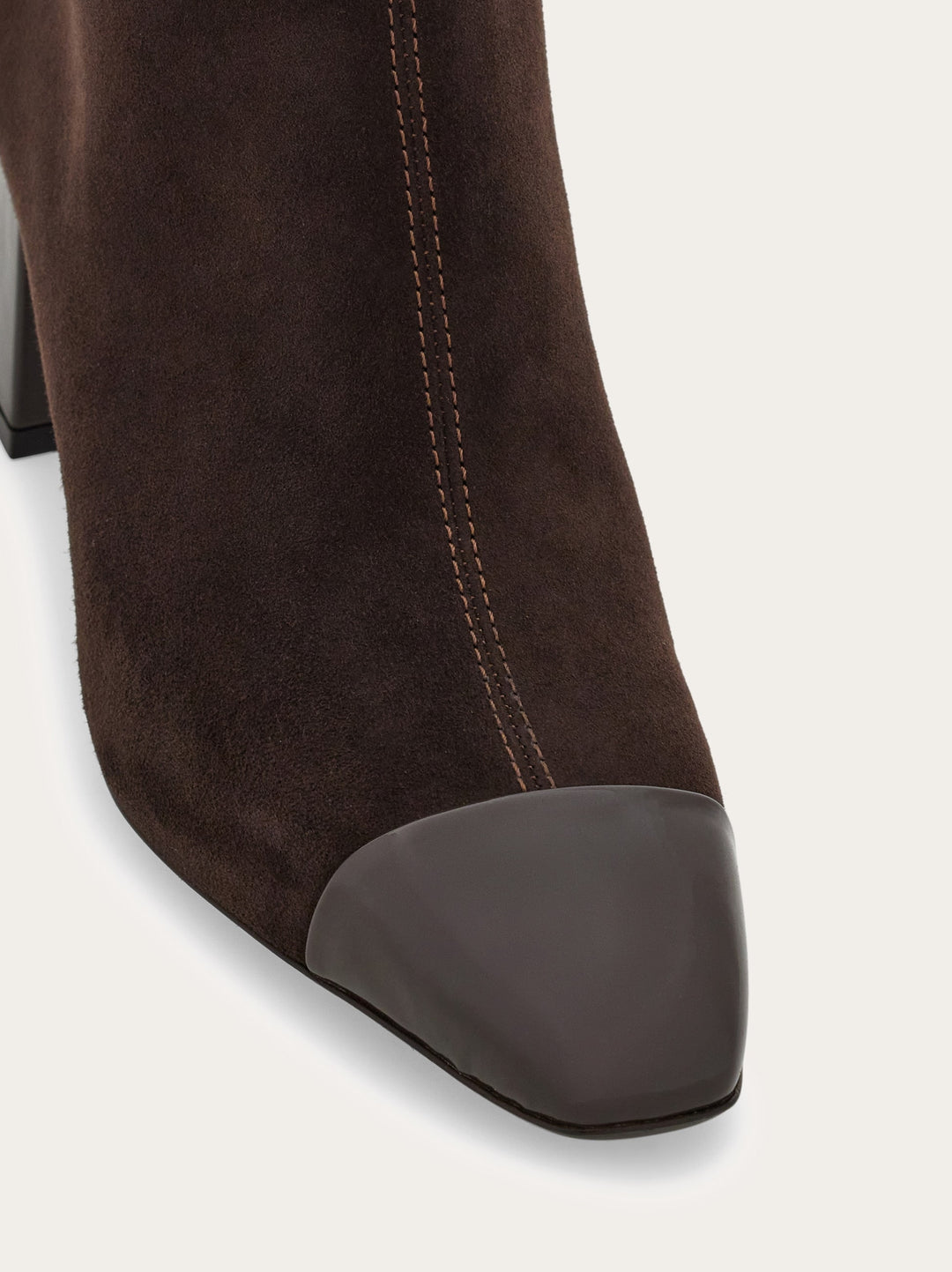 Ferragamo Bootie with patent accents