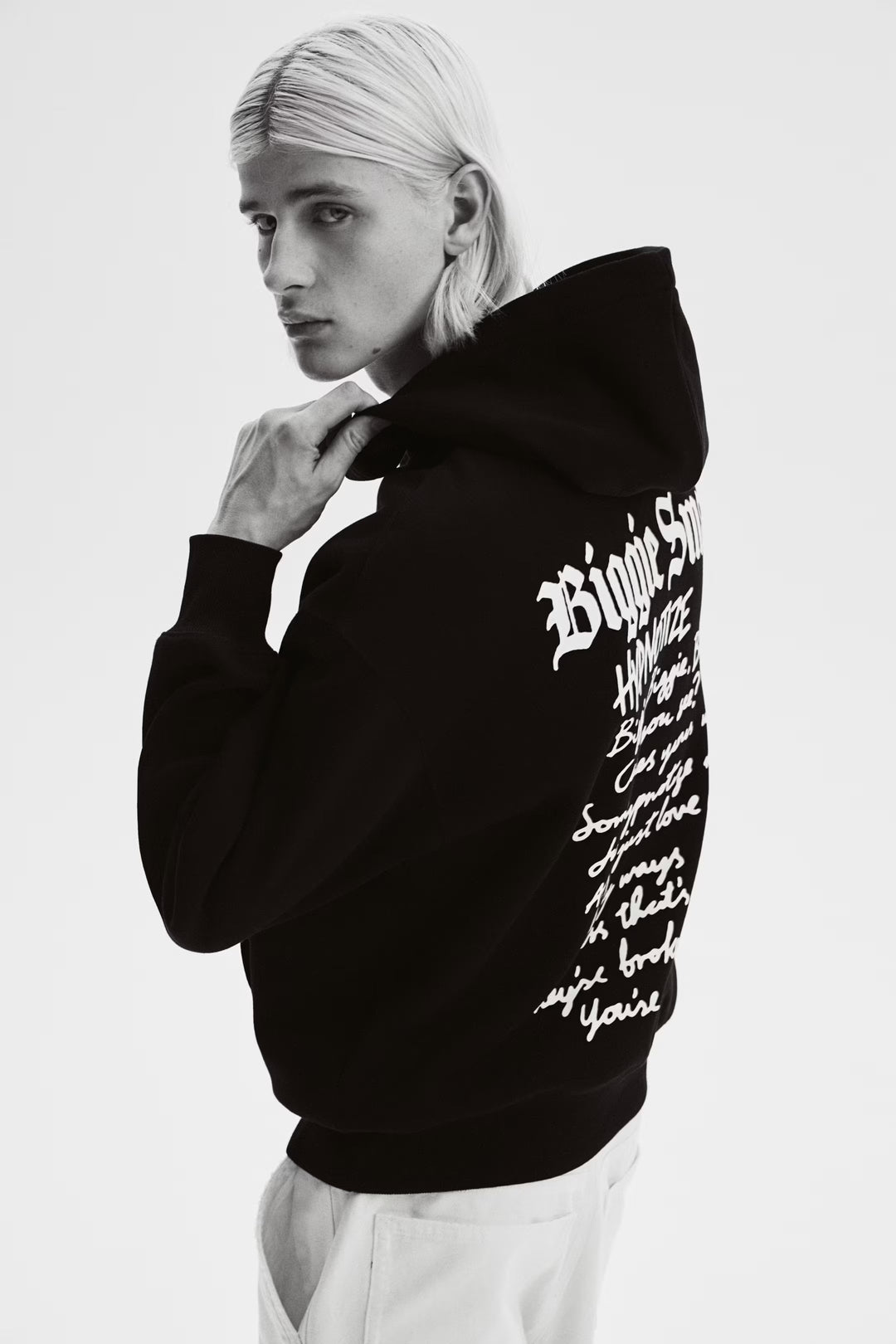 H&M Oversized Fit Printed Hoodie