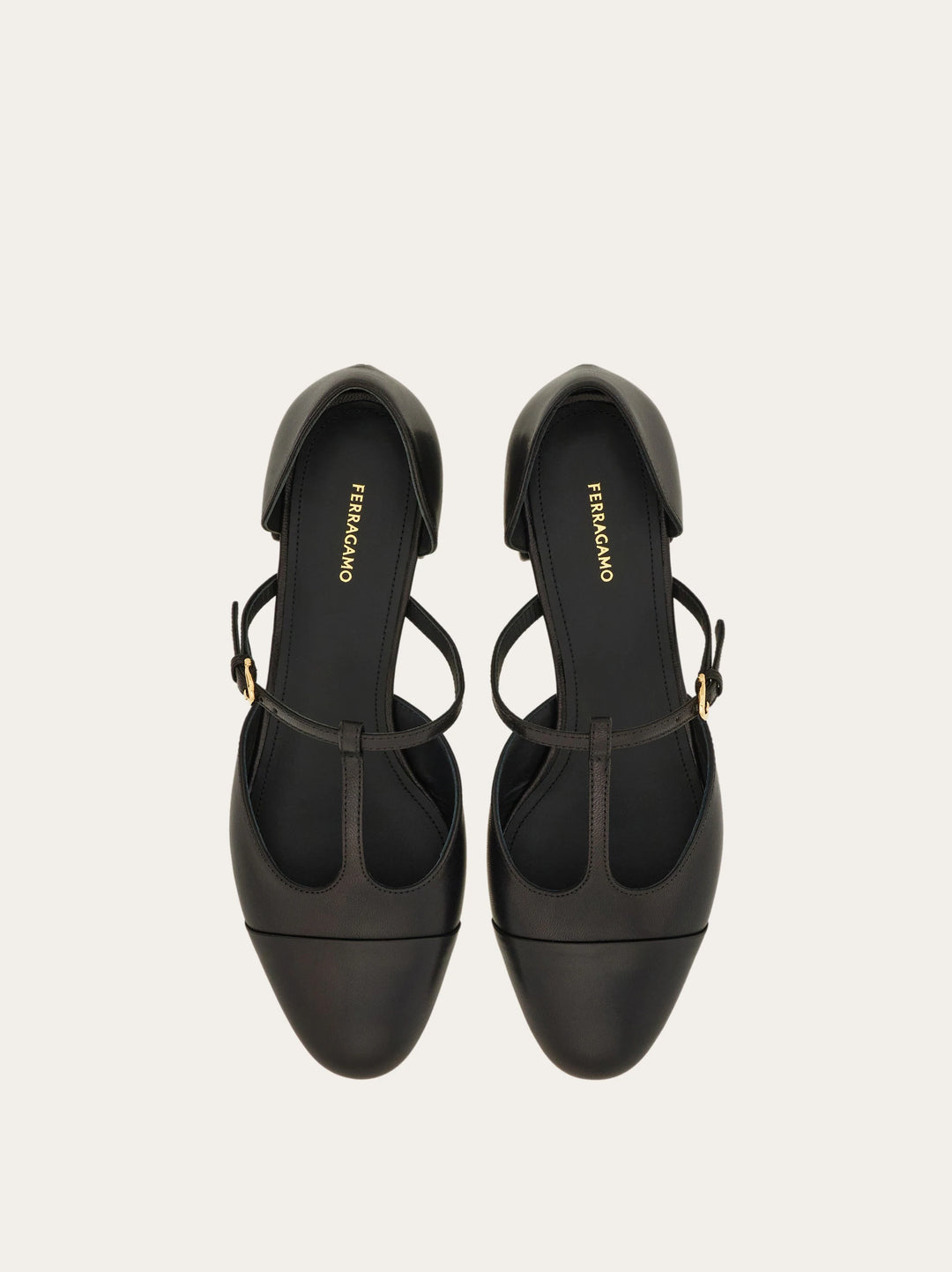 Ferragamo T-strap ballet shoe