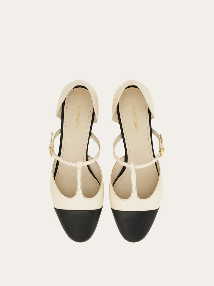 Ferragamo T-strap ballet shoe