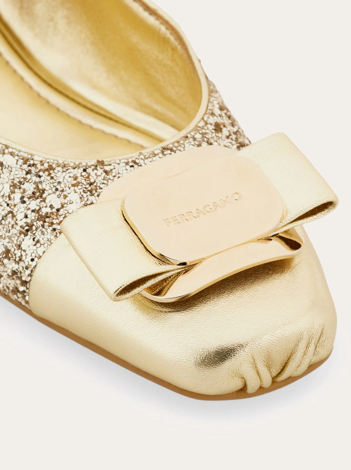 Ferragamo New Vara plate ballet flat