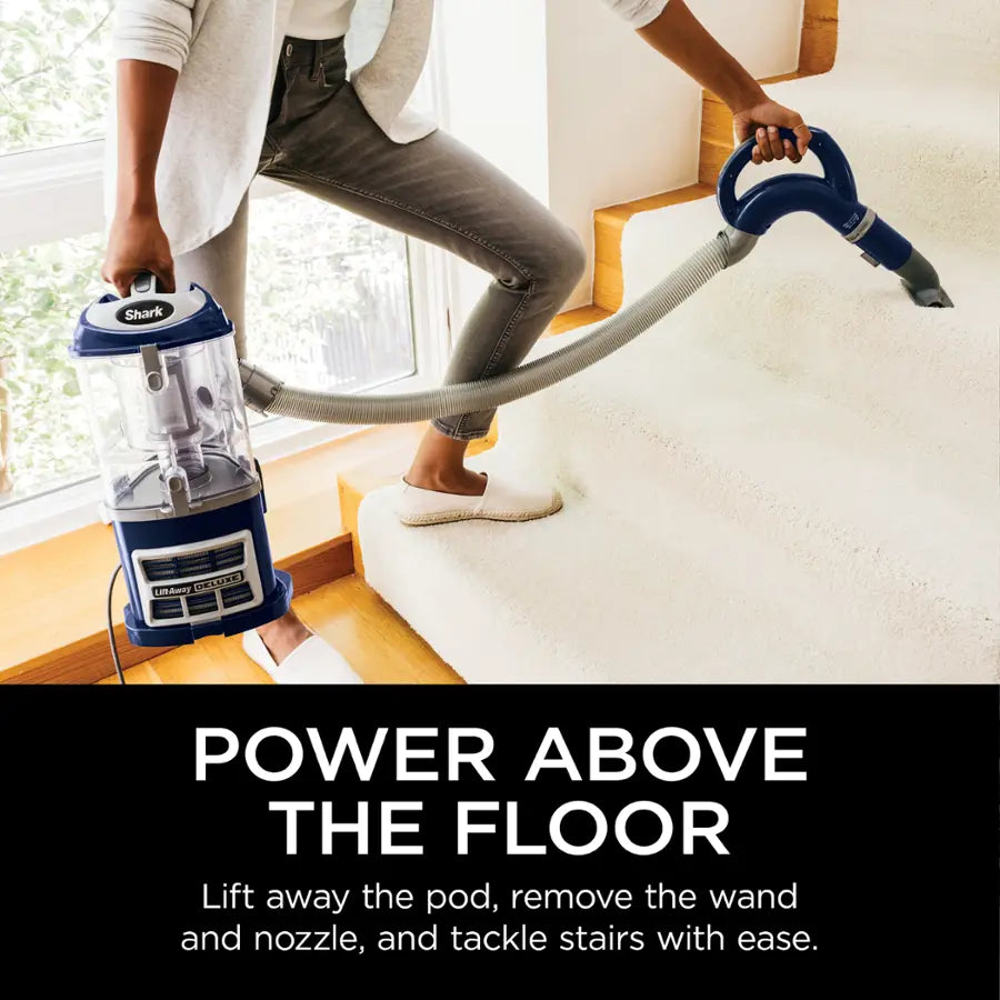 Shark - Navigator Lift-Away Deluxe Upright Vacuum with Anti-Allergen Complete Seal - Blue