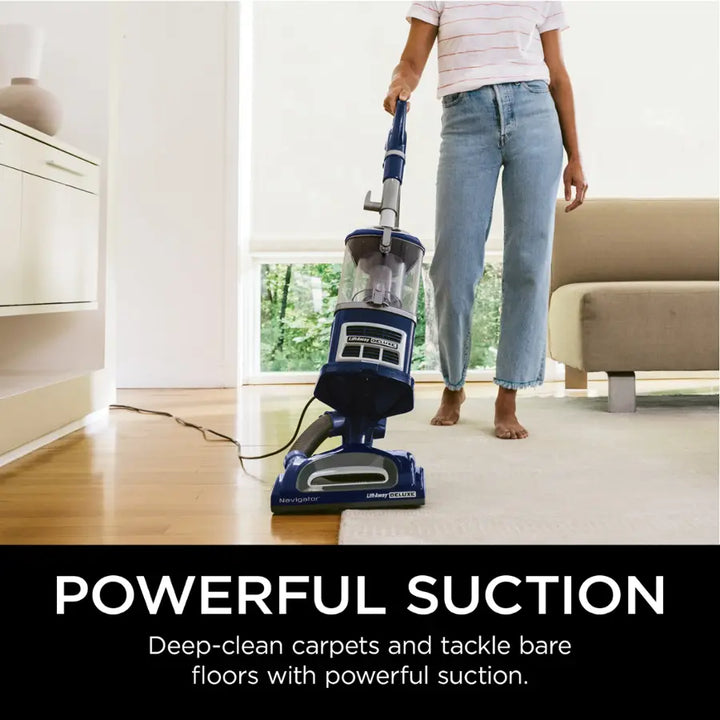 Shark - Navigator Lift-Away Deluxe Upright Vacuum with Anti-Allergen Complete Seal - Blue