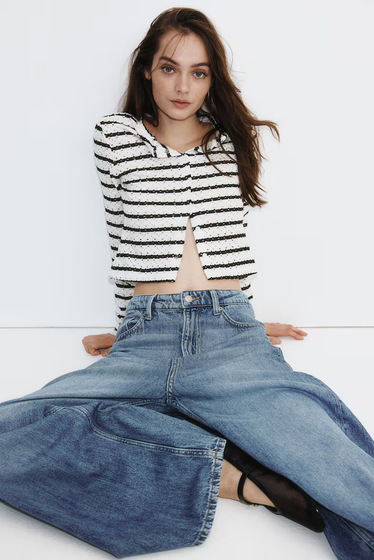H&M Pointelle Jersey Cardigan