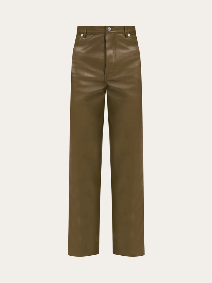 FERRAGAMO Nappa five pocket trouser