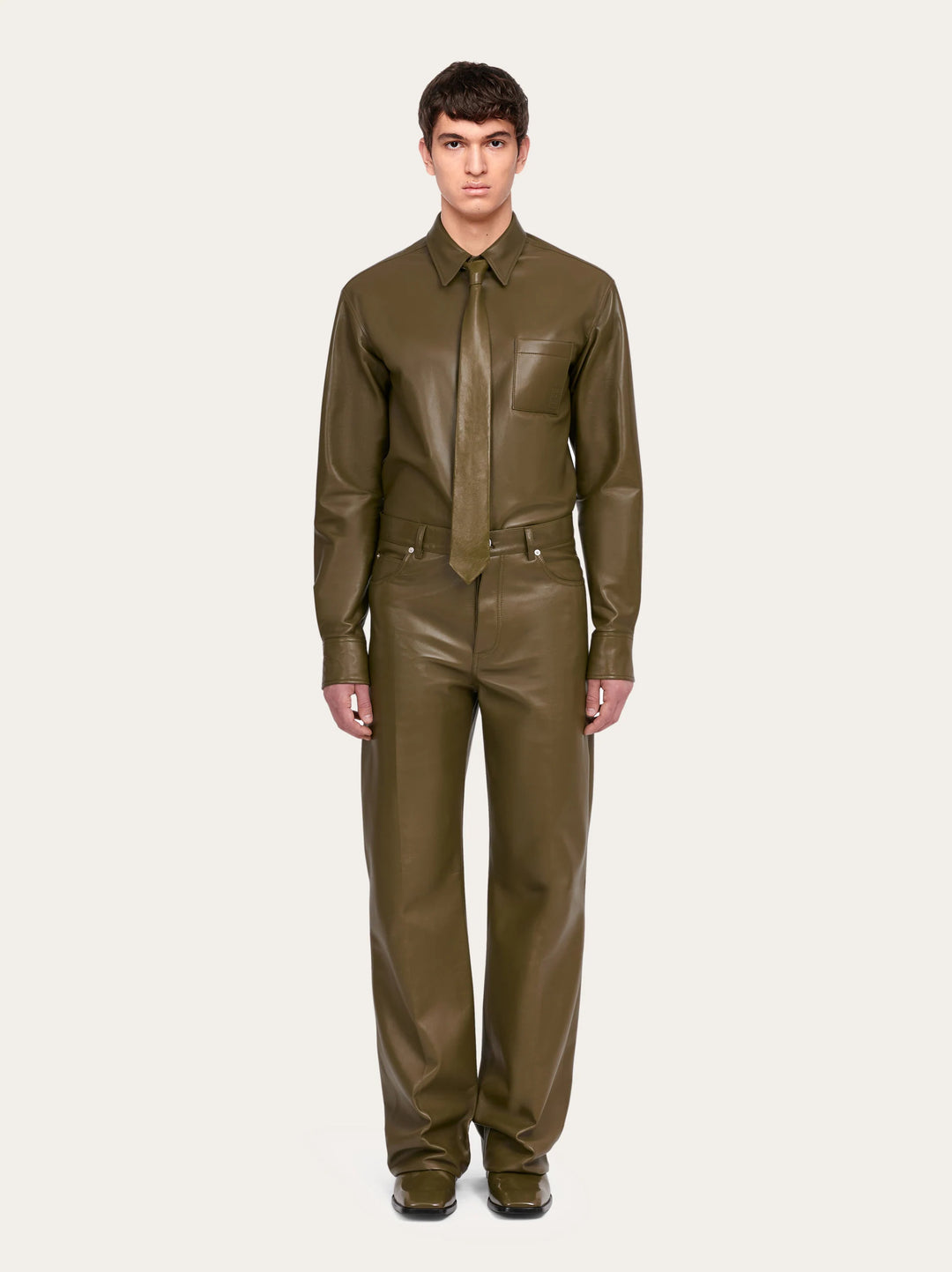 FERRAGAMO Nappa five pocket trouser