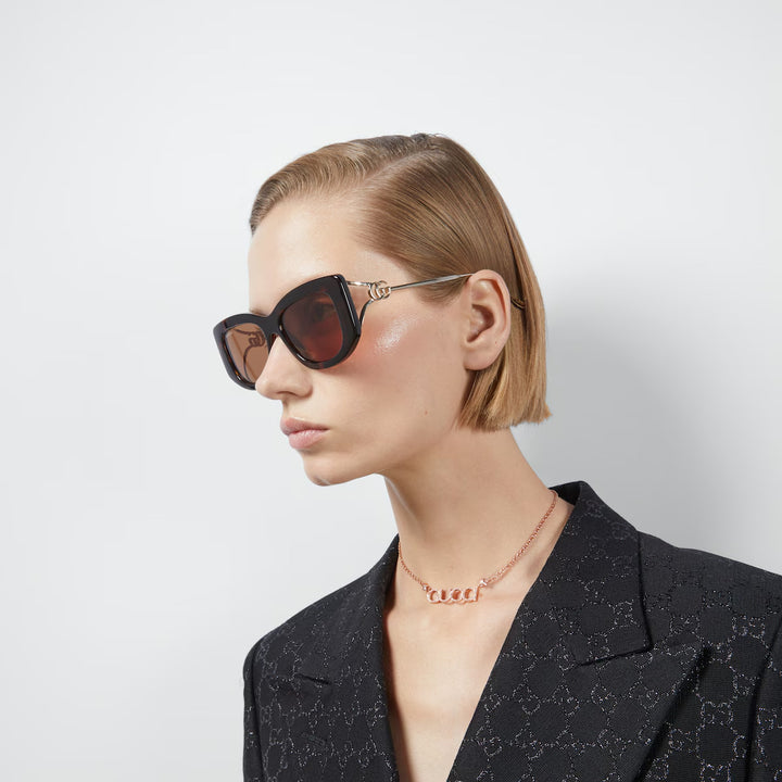GUCCI Rectangular frame sunglasses