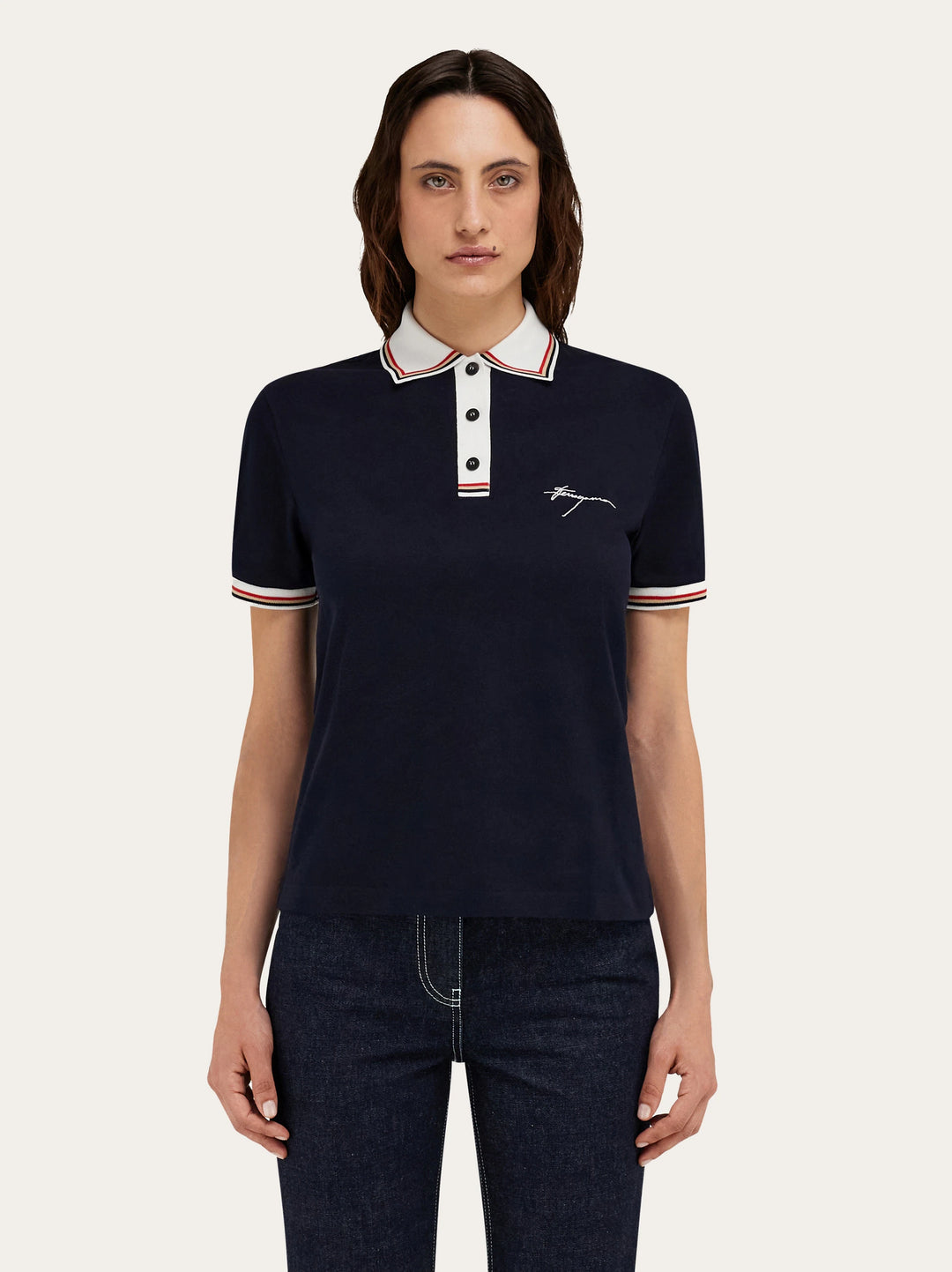 Ferragamo Two-tone polo