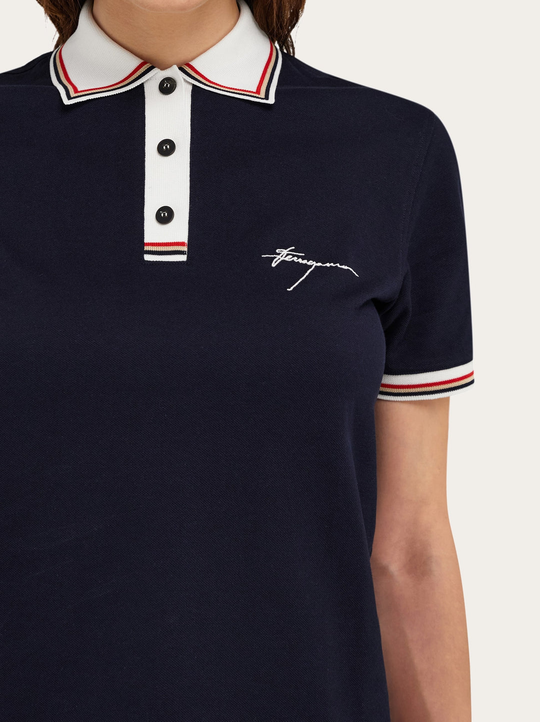 Ferragamo Two-tone polo