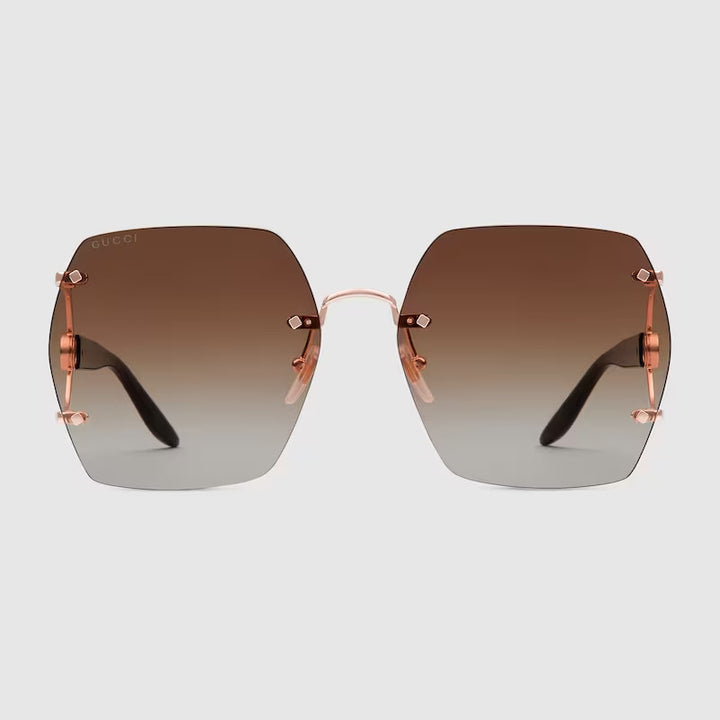 GUCCI Geometric frame sunglasses