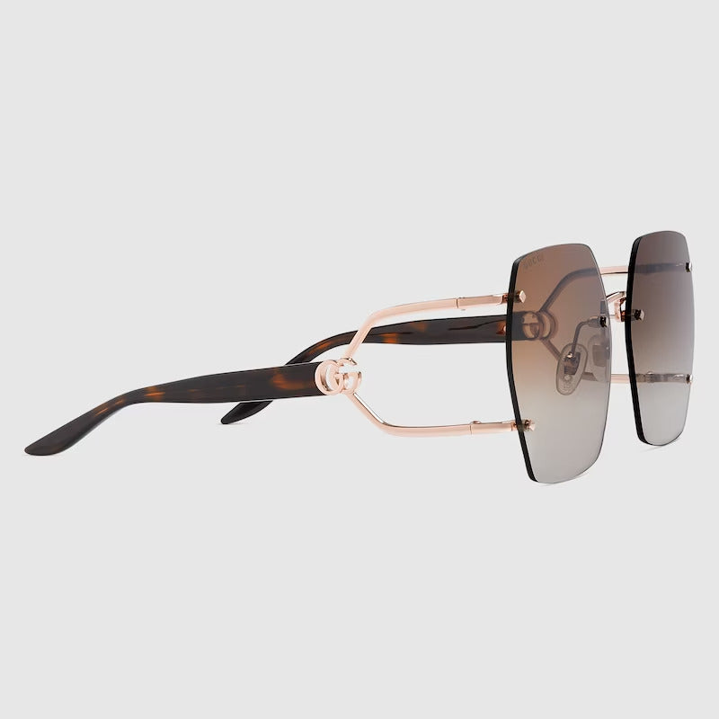 GUCCI Geometric frame sunglasses