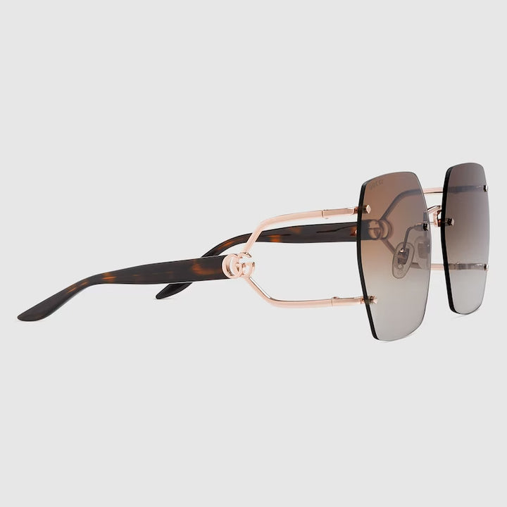 GUCCI Geometric frame sunglasses