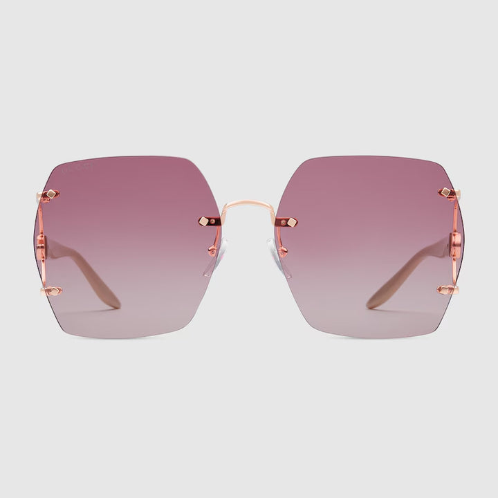 GUCCI Geometric frame sunglasses