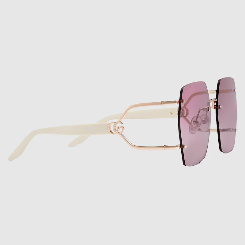 GUCCI Geometric frame sunglasses