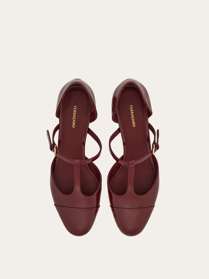 Ferragamo T-strap ballet shoe