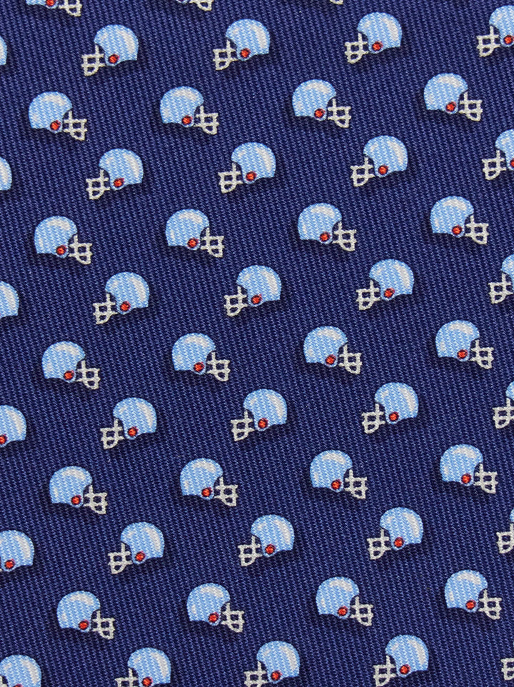 Ferragamo Football print silk tie