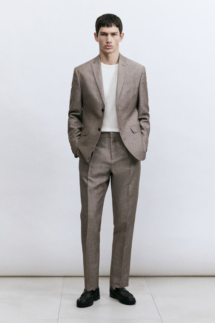 H&M Slim Fit Wool-Blend Suit Pants
