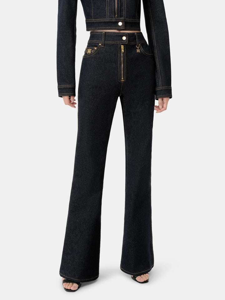 AMIRI WOMEN'S ZIP UP FLARE JEAN