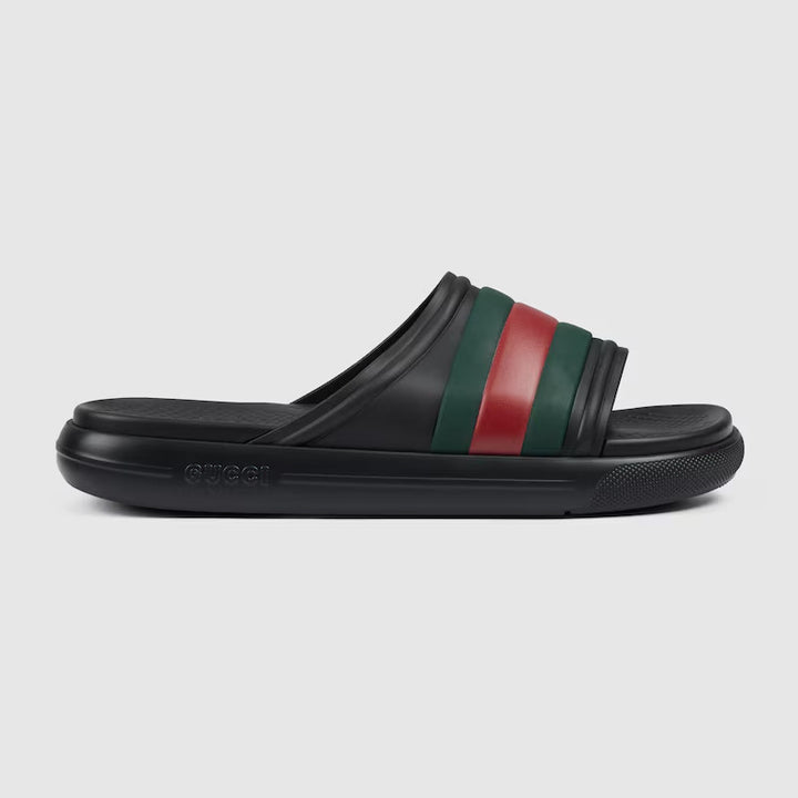 GUCCI Men's Web slide sandal