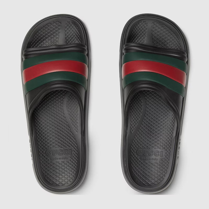 GUCCI Men's Web slide sandal