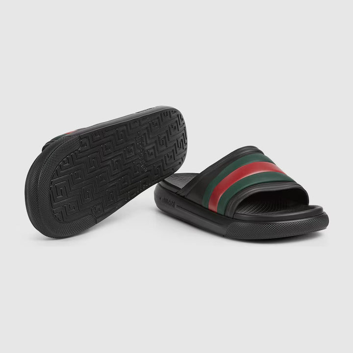 GUCCI Men's Web slide sandal