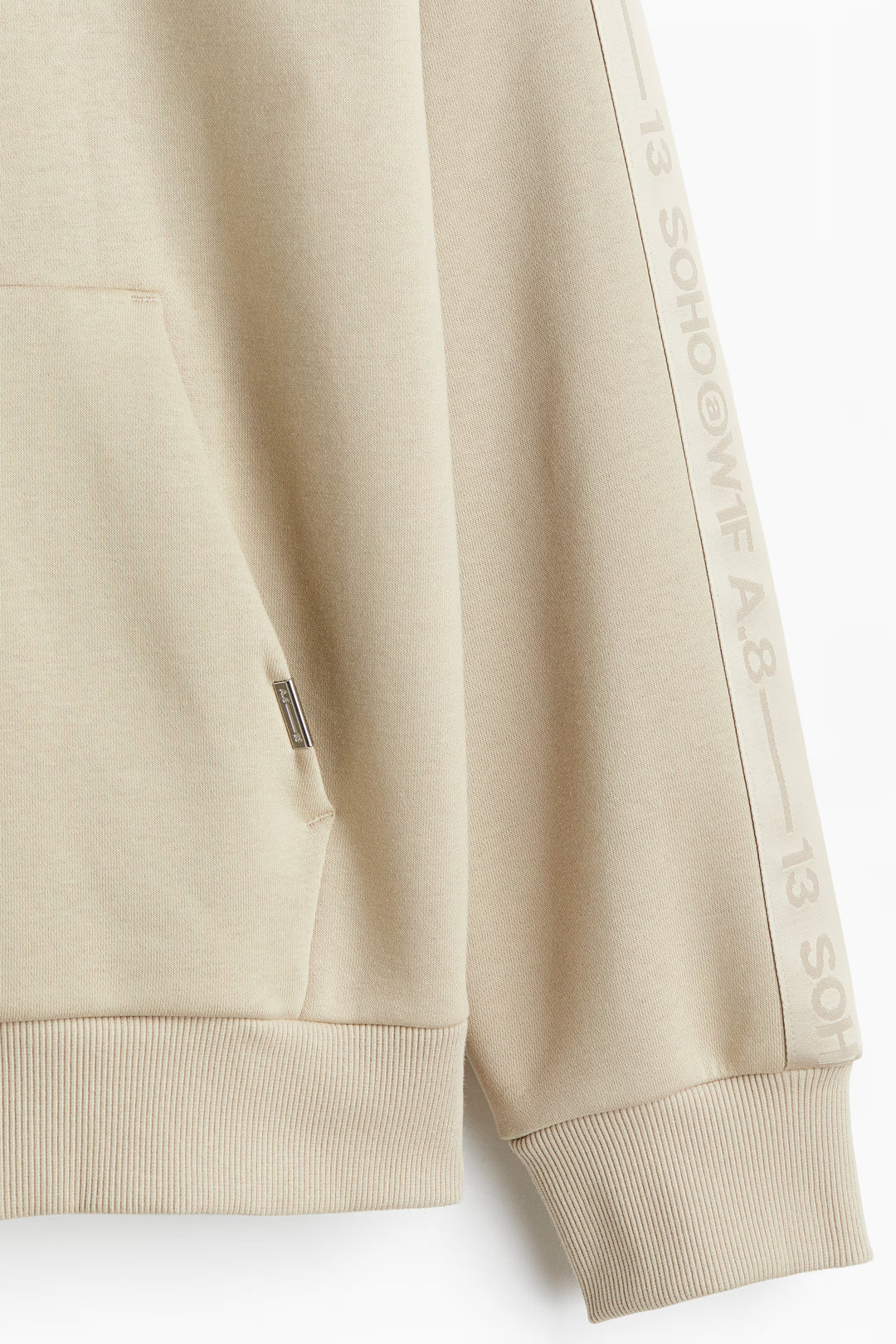 H&M Loose Fit Hoodie with Side Stripes