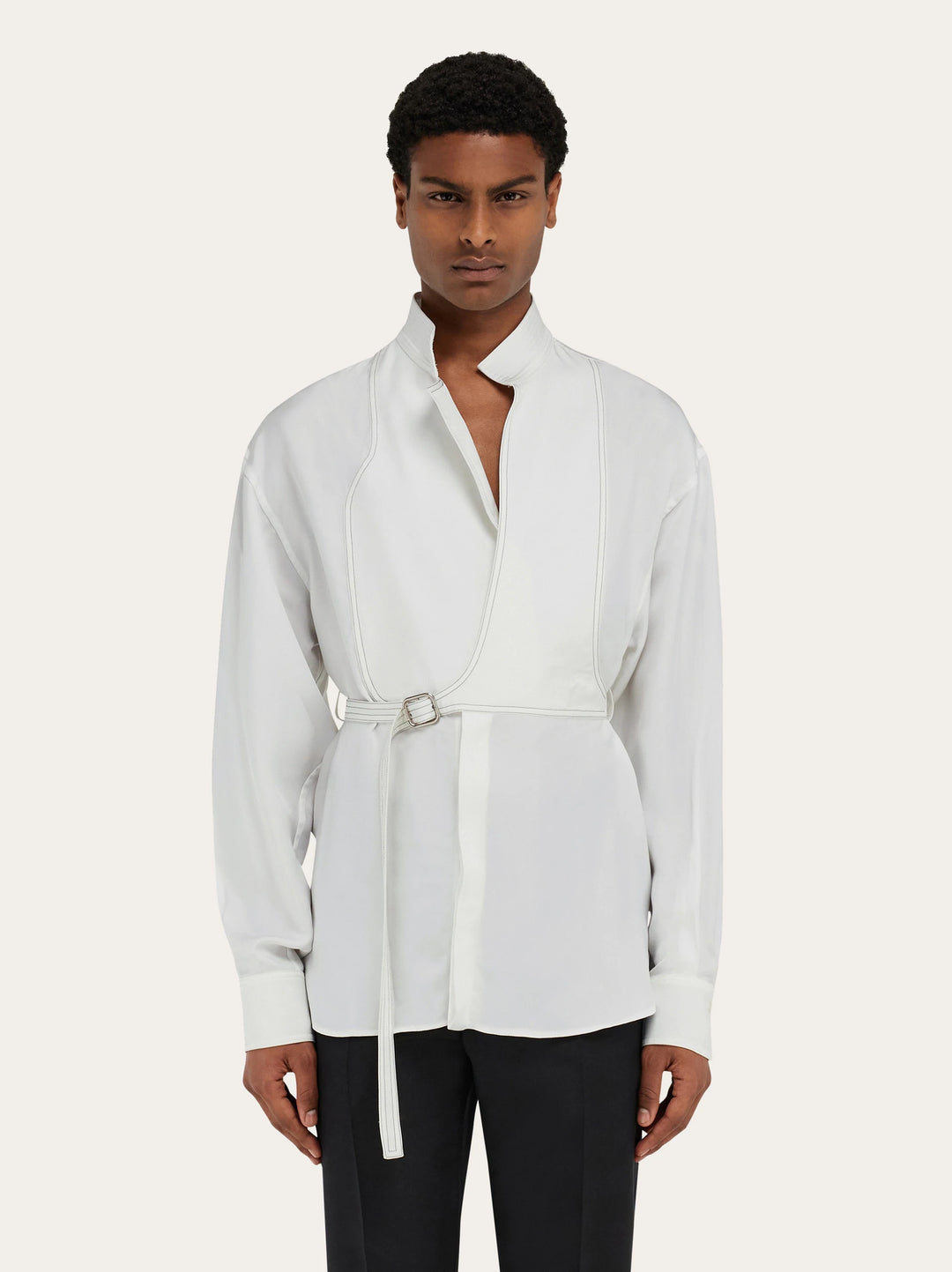 Ferragamo Bib detail shirt