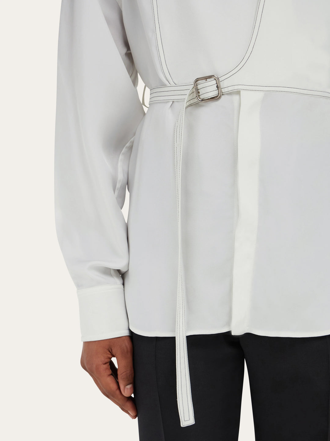 Ferragamo Bib detail shirt