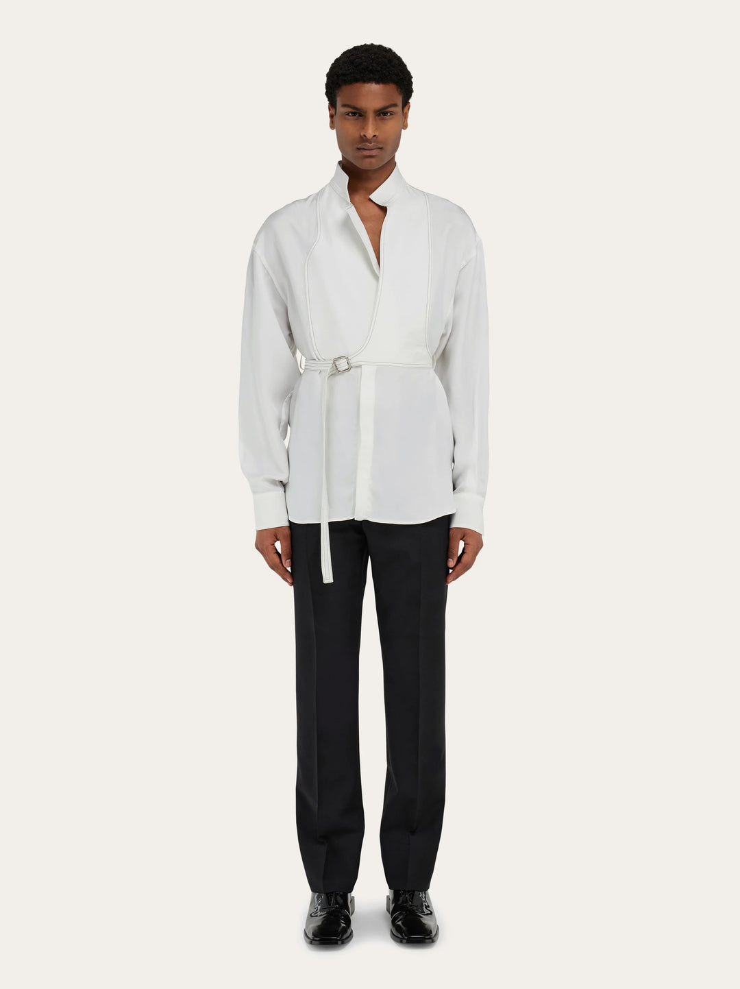 Ferragamo Bib detail shirt