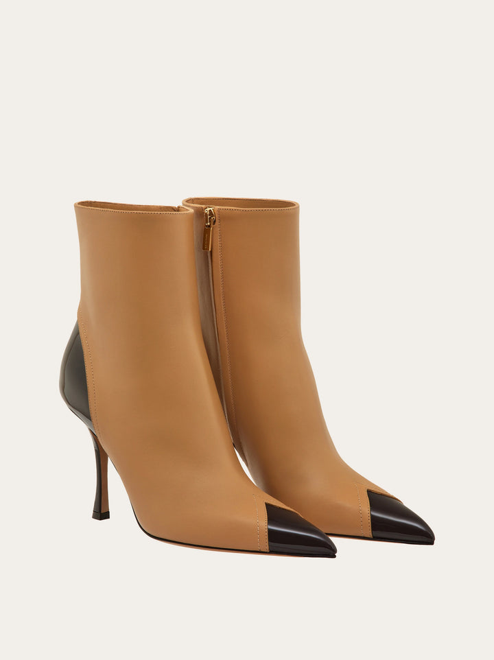 Ferragamo Ankle boot with contrasting inlays