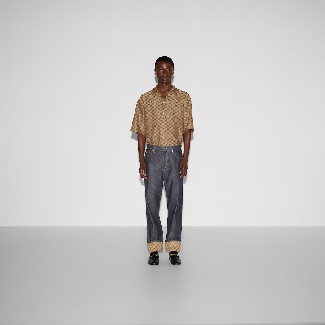 GUCCI DENIM PANT WITH CUFFS