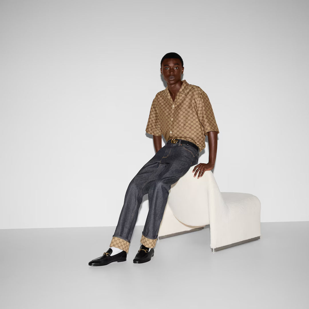 GUCCI DENIM PANT WITH CUFFS