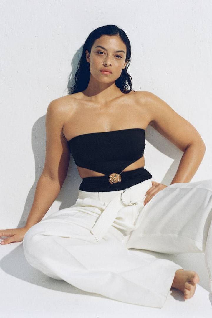 H&M Padded-Cup Bandeau Swimsuit