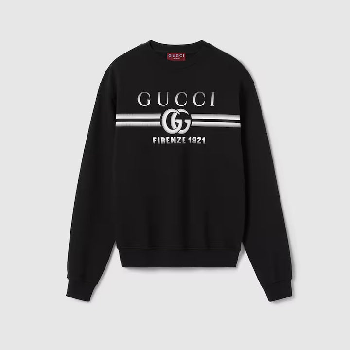 GUCCI COTTON JERSEY PRINTED SWEATSHIRT