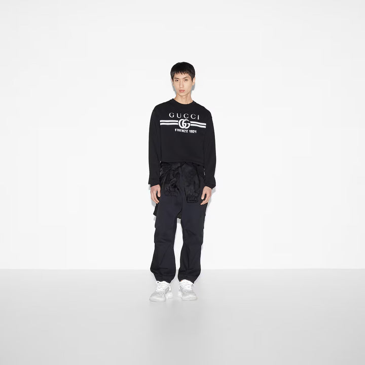 GUCCI COTTON JERSEY PRINTED SWEATSHIRT