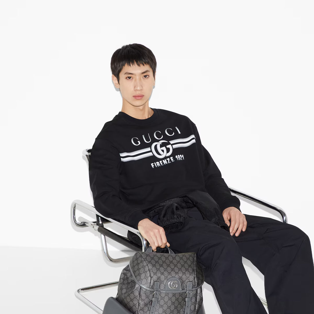 GUCCI COTTON JERSEY PRINTED SWEATSHIRT