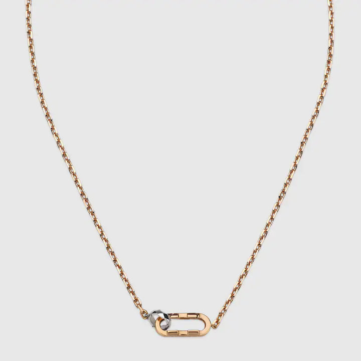 GUCCI LINK TO LOVE 18K CHAIN NECKLACE