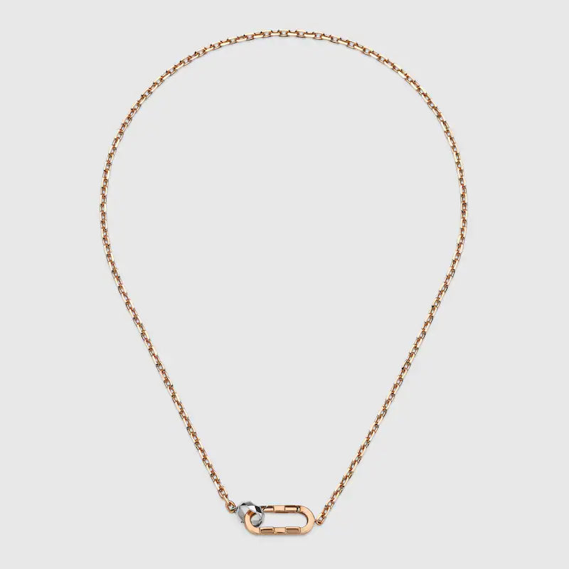 GUCCI LINK TO LOVE 18K CHAIN NECKLACE