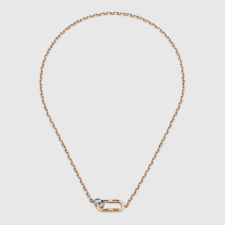 GUCCI LINK TO LOVE 18K CHAIN NECKLACE