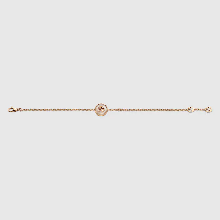 GUCCI INTERLOCKING 18K DIAMOND BRACELET