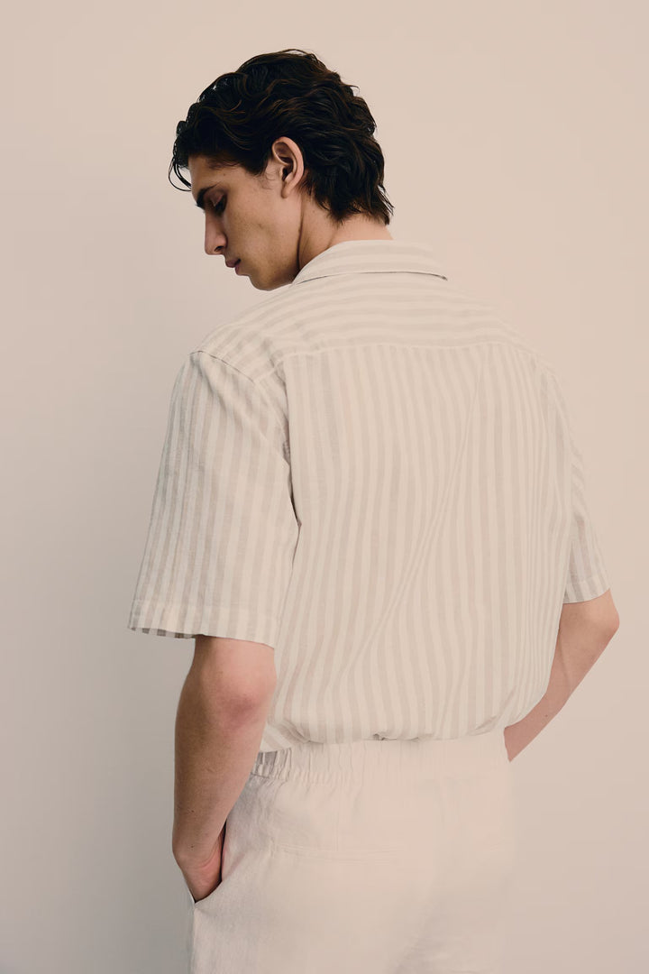 H&M Regular Fit Linen-blend Shirt