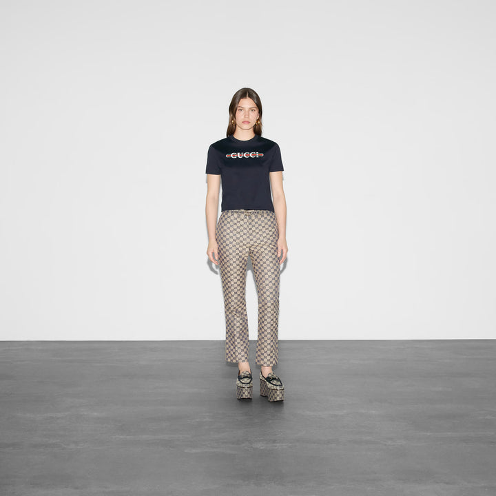 Gucci Printed cotton jersey T-shirt