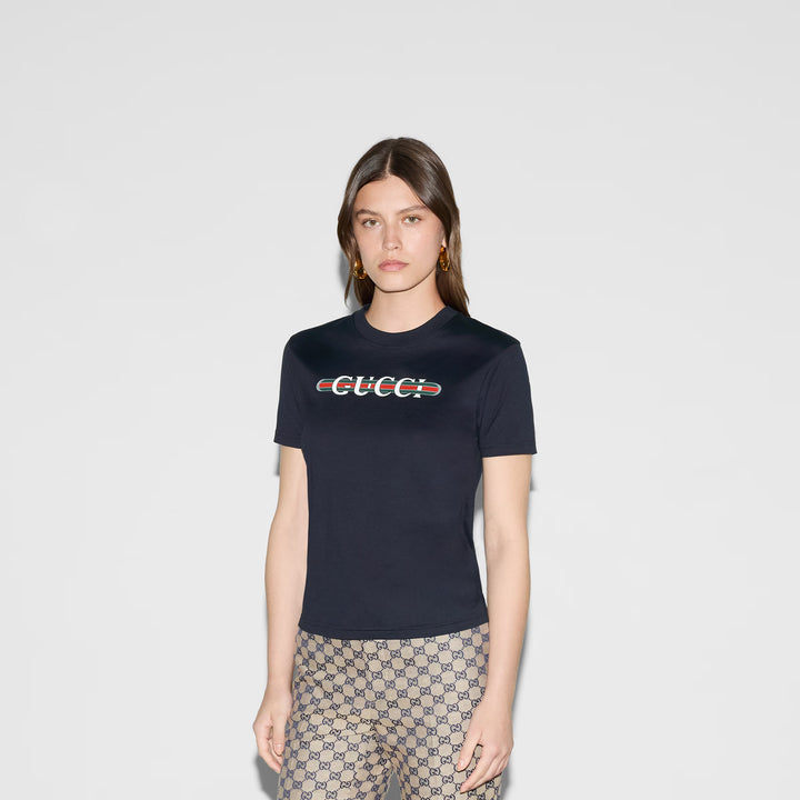 Gucci Printed cotton jersey T-shirt