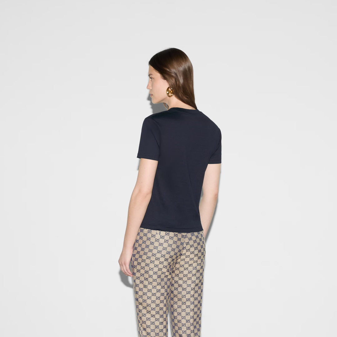 Gucci Printed cotton jersey T-shirt