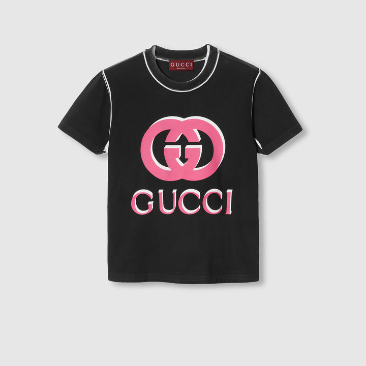 Gucci Printed cotton jersey T-shirt