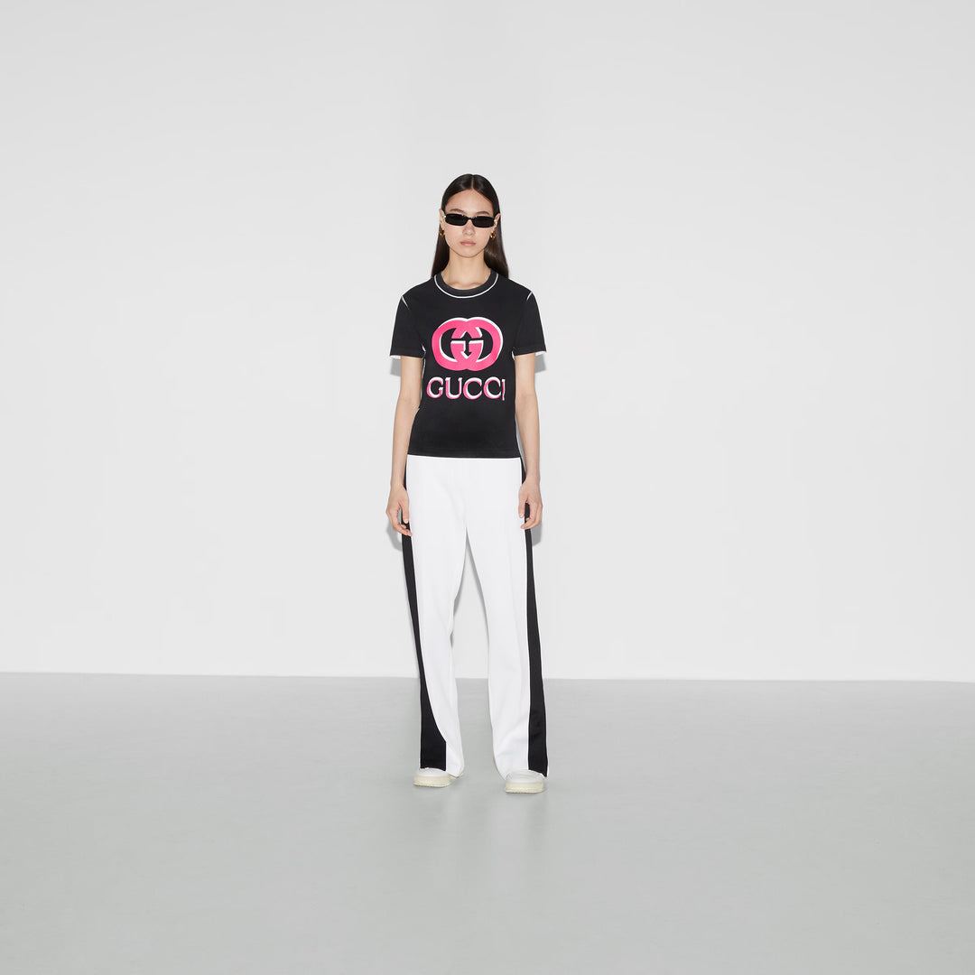 Gucci Printed cotton jersey T-shirt