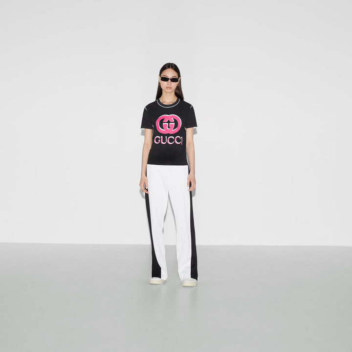 Gucci Printed cotton jersey T-shirt