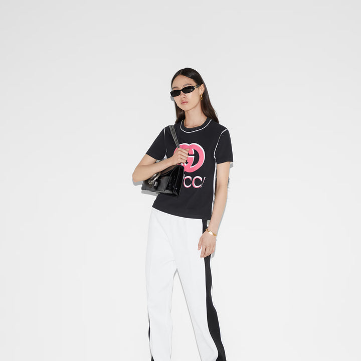 Gucci Printed cotton jersey T-shirt