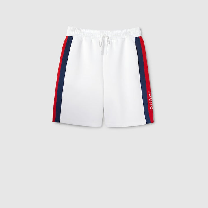 GUCCI NEOPRENE SHORTS WITH WEB