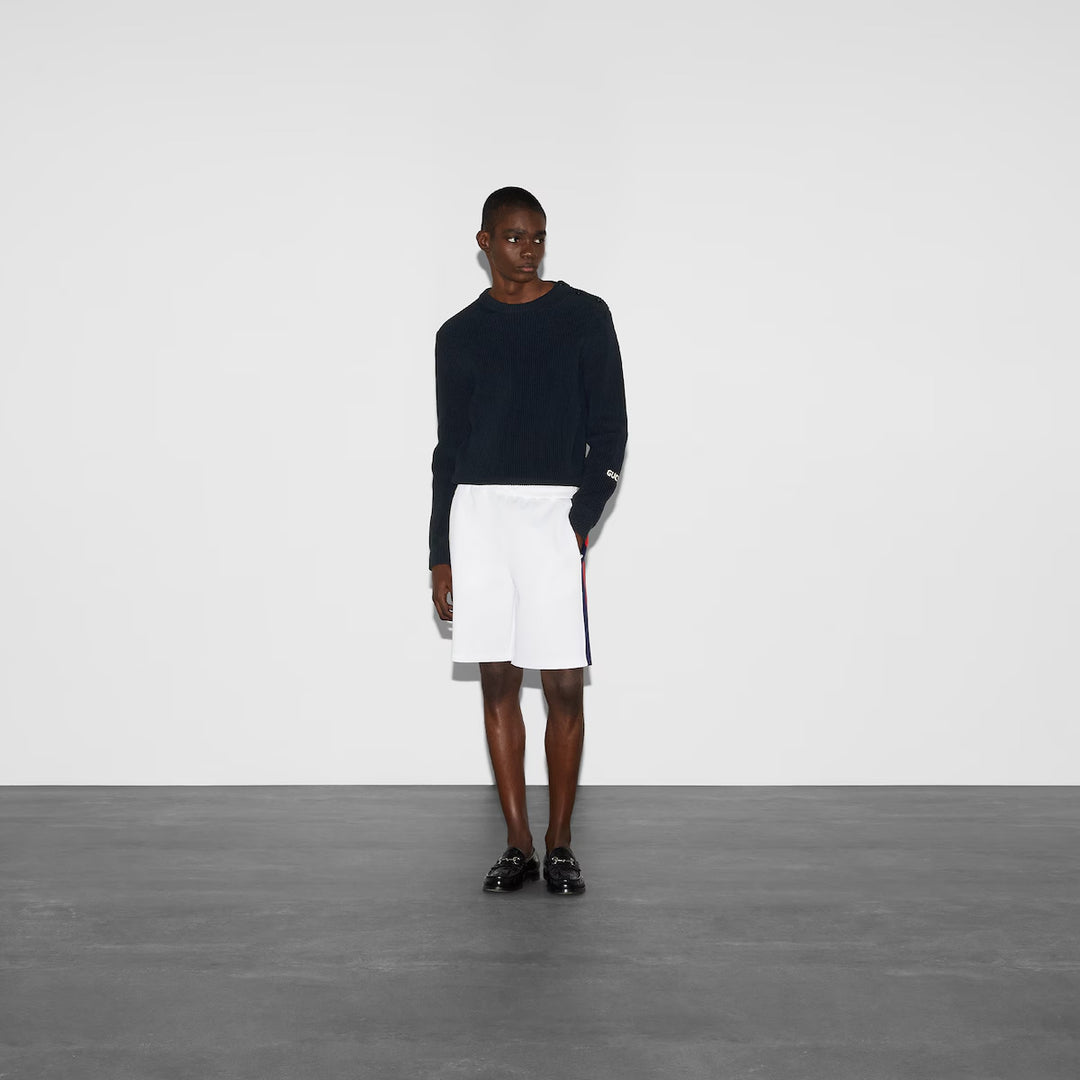 GUCCI NEOPRENE SHORTS WITH WEB